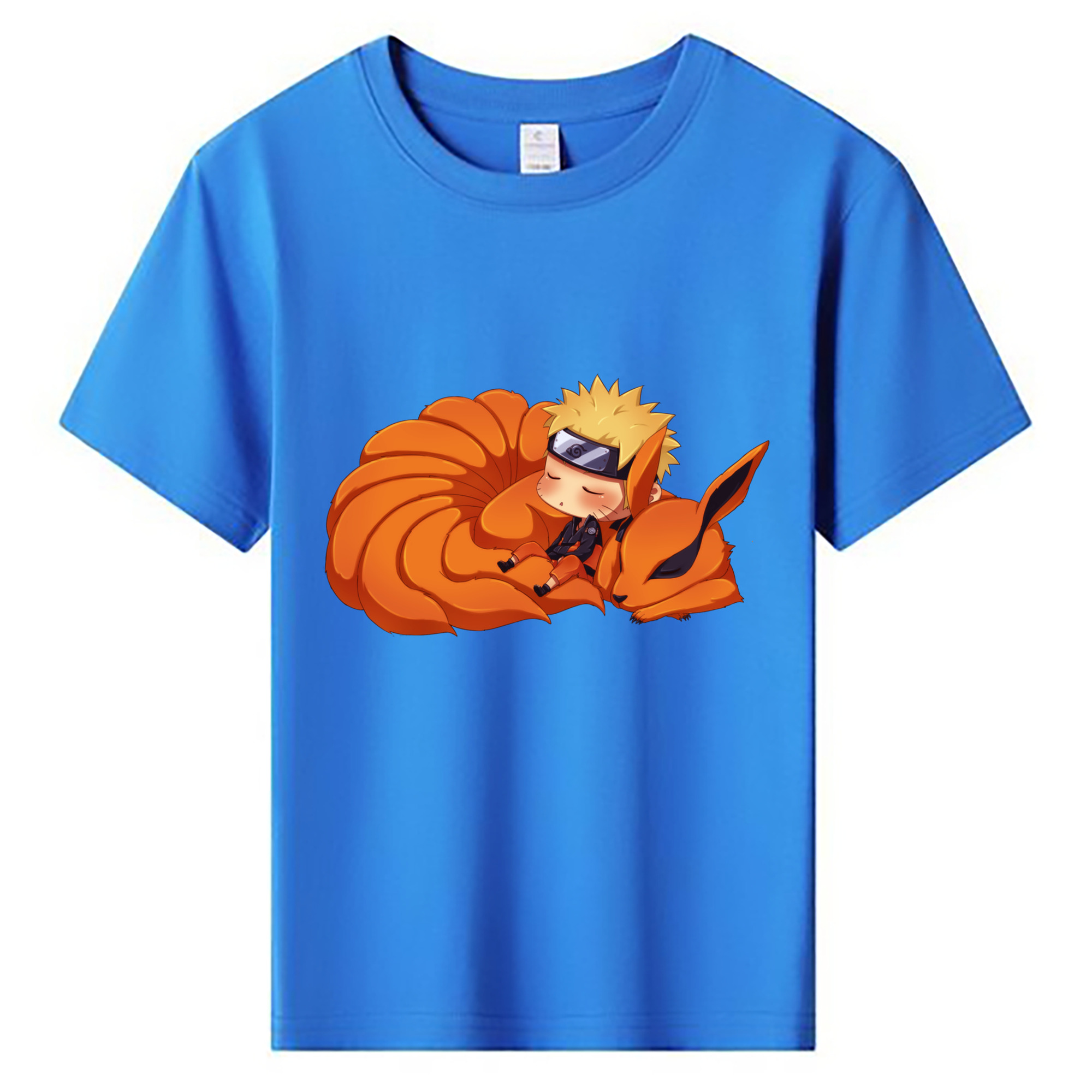 （画像用） NARUTO -ナルト- うずまき ナルト Uzumaki Naruto 綿100％キッズTシャツ（フロントプリント）